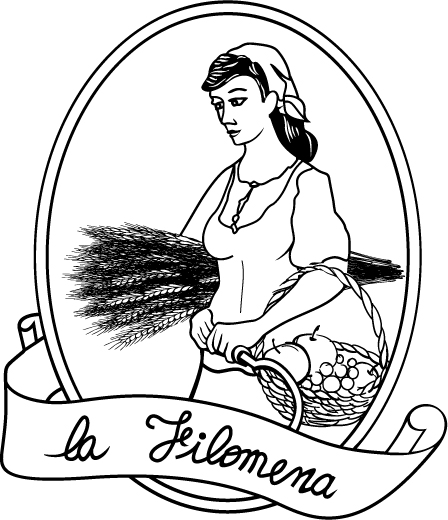 Logo Agriturismo La Filomena Logo dell'agriturismo con piscina La Filomena
